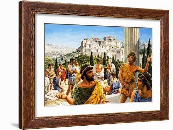 Athens' Crowning Glory, from 'The Golden Age'-Payne-Framed Giclee Print