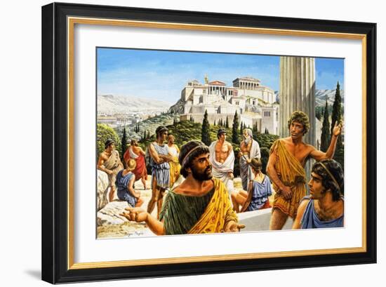 Athens' Crowning Glory, from 'The Golden Age'-Payne-Framed Giclee Print