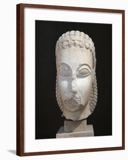 Athens, Dipylon, Head of Kouros-null-Framed Giclee Print