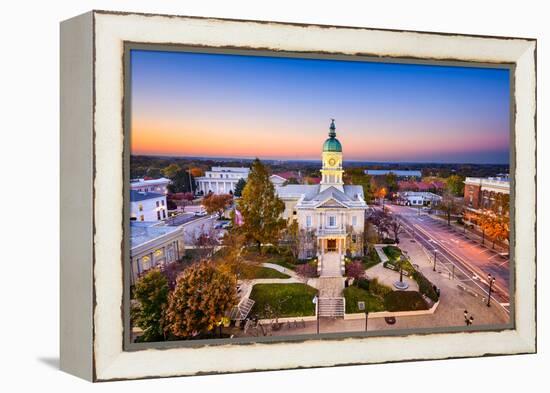 Athens, Georgia, USA Downtown at Sunset.-SeanPavonePhoto-Framed Premier Image Canvas