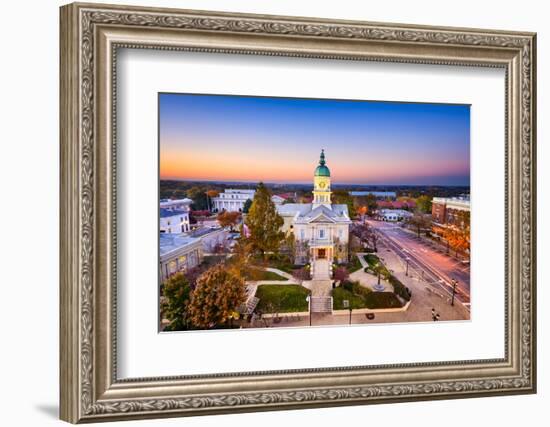 Athens, Georgia, USA Downtown at Sunset.-SeanPavonePhoto-Framed Photographic Print