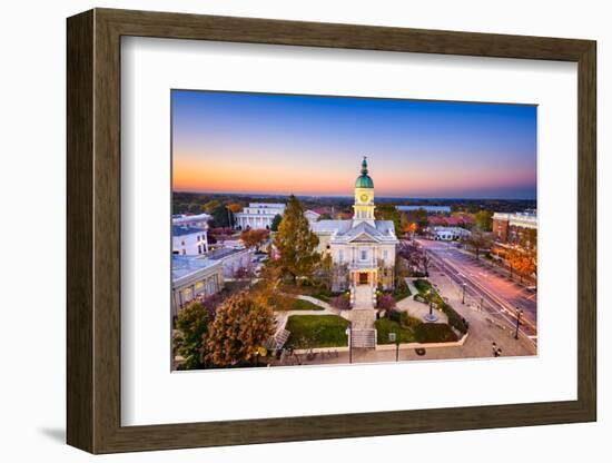 Athens, Georgia, USA Downtown at Sunset.-SeanPavonePhoto-Framed Photographic Print