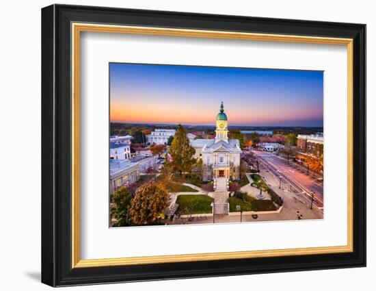 Athens, Georgia, USA Downtown at Sunset.-SeanPavonePhoto-Framed Photographic Print