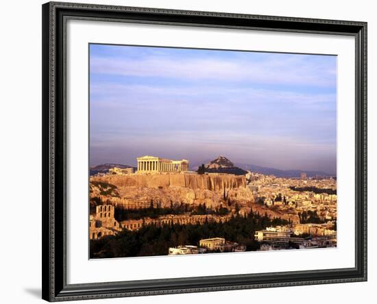 Athens, Greece, View of the City with Acropolis-Bill Bachmann-Framed Photographic Print