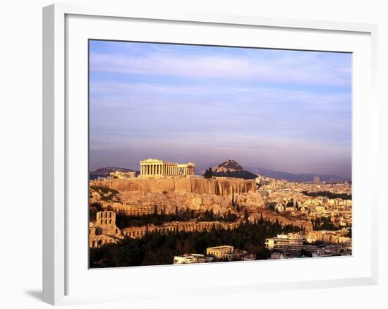 Athens, Greece, View of the City with Acropolis-Bill Bachmann-Framed Photographic Print