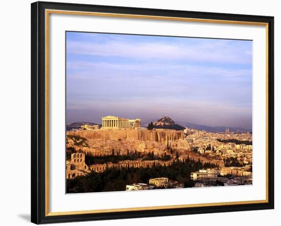 Athens, Greece, View of the City with Acropolis-Bill Bachmann-Framed Photographic Print