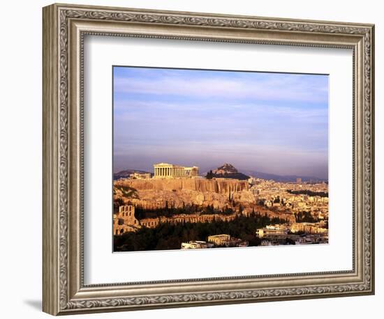 Athens, Greece, View of the City with Acropolis-Bill Bachmann-Framed Photographic Print