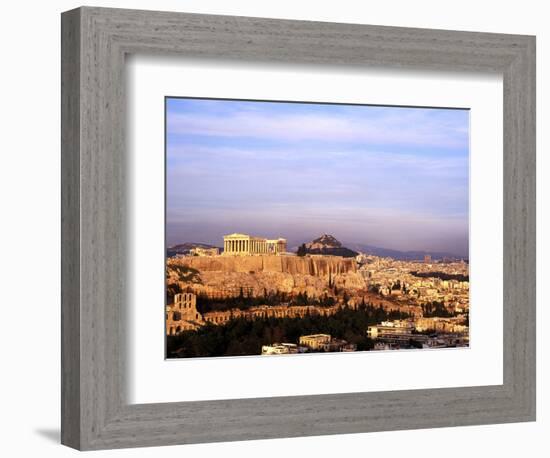 Athens, Greece, View of the City with Acropolis-Bill Bachmann-Framed Photographic Print