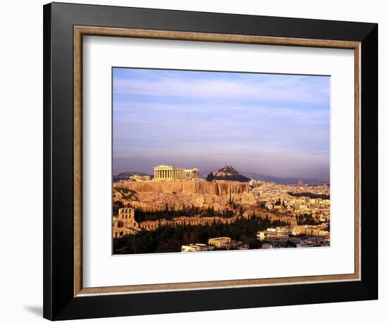 Athens, Greece, View of the City with Acropolis-Bill Bachmann-Framed Photographic Print