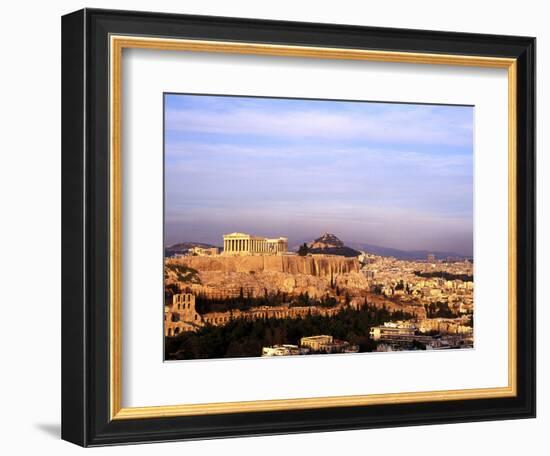 Athens, Greece, View of the City with Acropolis-Bill Bachmann-Framed Photographic Print