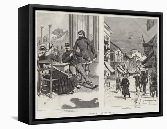 Athens Illustrated-Frank Dadd-Framed Premier Image Canvas