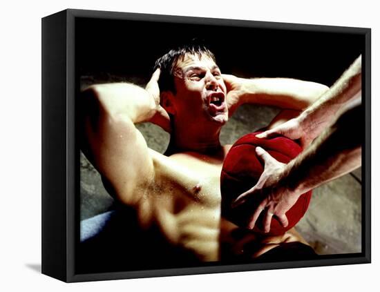 Athlete in Training-null-Framed Premier Image Canvas