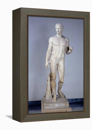 Athlete, Roman Copy after an Original by Polykleitos in Pompeii-null-Framed Premier Image Canvas