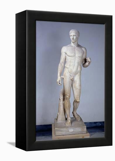 Athlete, Roman Copy after an Original by Polykleitos in Pompeii-null-Framed Premier Image Canvas