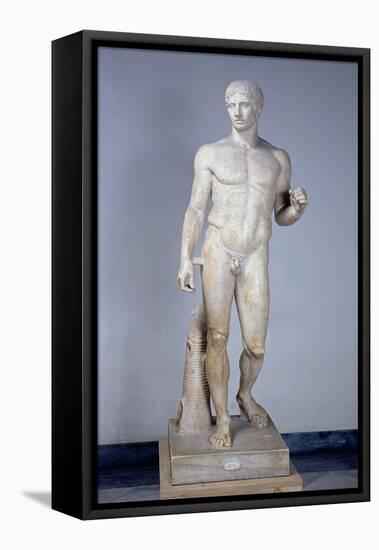 Athlete, Roman Copy after an Original by Polykleitos in Pompeii-null-Framed Premier Image Canvas