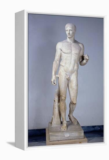 Athlete, Roman Copy after an Original by Polykleitos in Pompeii-null-Framed Premier Image Canvas