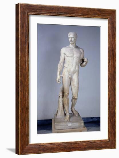 Athlete, Roman Copy after an Original by Polykleitos in Pompeii-null-Framed Giclee Print