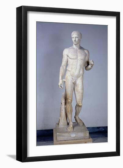 Athlete, Roman Copy after an Original by Polykleitos in Pompeii-null-Framed Giclee Print