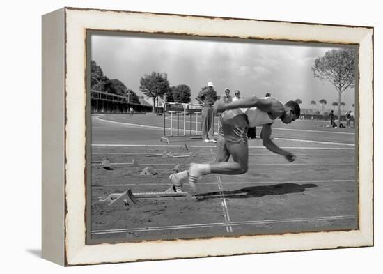 Athlete Training-null-Framed Premier Image Canvas