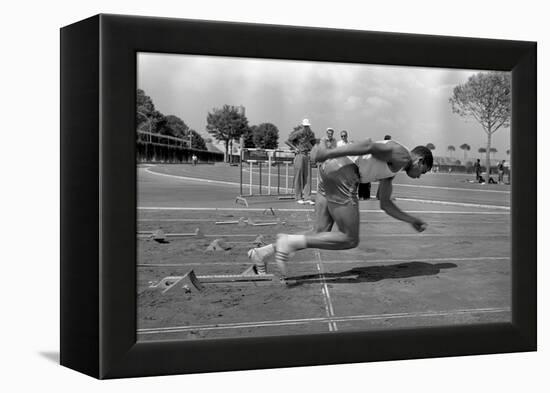 Athlete Training-null-Framed Premier Image Canvas