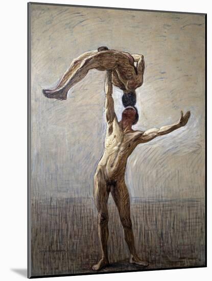 Athletes, 1912-Eugene Jansson-Mounted Giclee Print