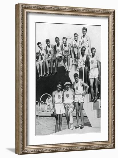 Athletes at the Us Olympic Trials, 1932-null-Framed Giclee Print