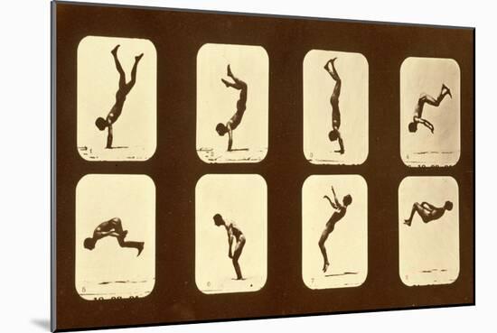 Athletes. Irregular from 'Animal Locomotion' Series, C.1881-Eadweard Muybridge-Mounted Giclee Print