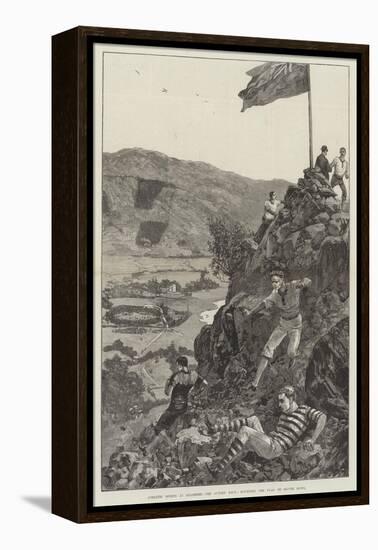 Athletic Sports at Grasmere, the Guides' Race, Rounding the Flag on Silver Howe-William Heysham Overend-Framed Premier Image Canvas