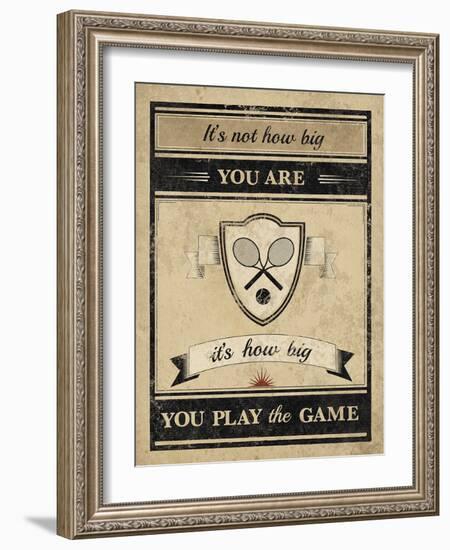 Athletic Wisdom - Big-The Vintage Collection-Framed Giclee Print