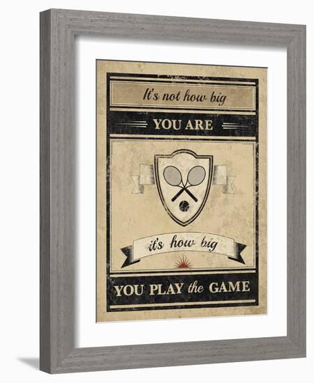 Athletic Wisdom - Big-The Vintage Collection-Framed Giclee Print