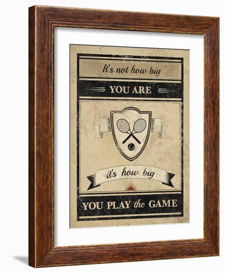 Athletic Wisdom - Big-The Vintage Collection-Framed Giclee Print