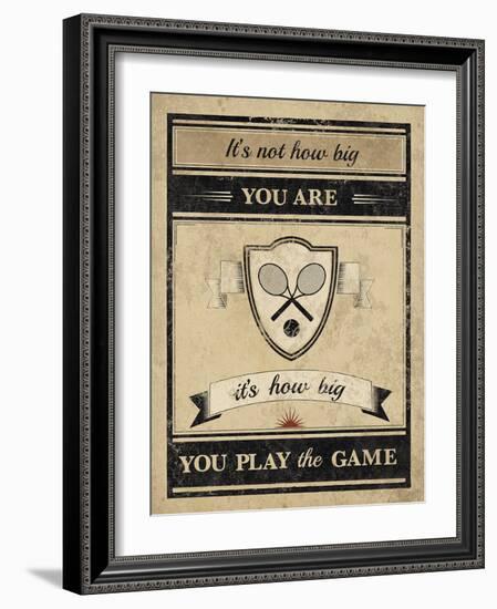 Athletic Wisdom - Big-The Vintage Collection-Framed Giclee Print