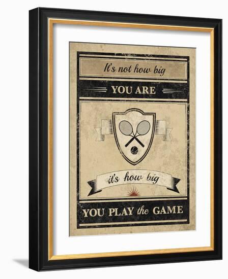 Athletic Wisdom - Big-The Vintage Collection-Framed Giclee Print