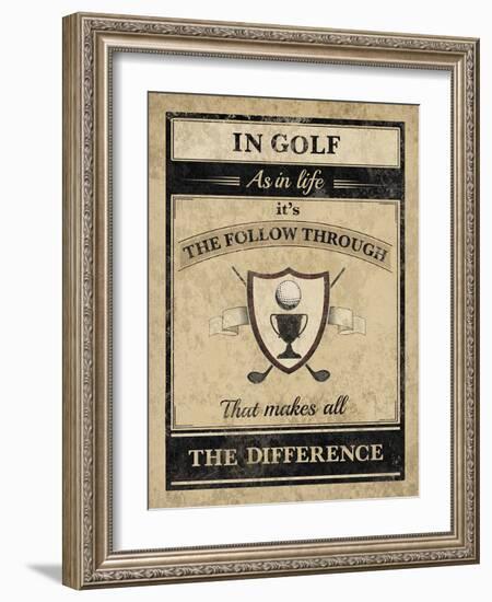 Athletic Wisdom - Follow-The Vintage Collection-Framed Giclee Print