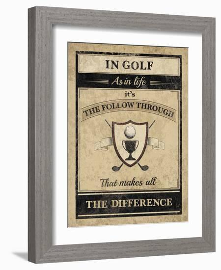 Athletic Wisdom - Follow-The Vintage Collection-Framed Giclee Print