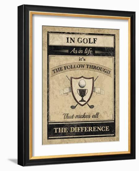 Athletic Wisdom - Follow-The Vintage Collection-Framed Giclee Print