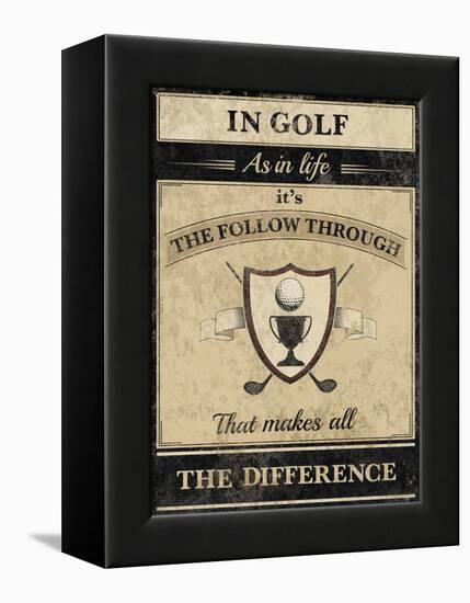Athletic Wisdom - Follow-The Vintage Collection-Framed Stretched Canvas