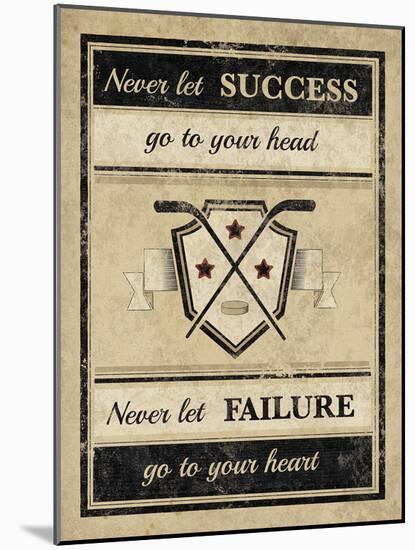 Athletic Wisdom - Success-The Vintage Collection-Mounted Giclee Print