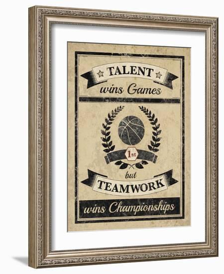 Athletic Wisdom - Team-The Vintage Collection-Framed Giclee Print