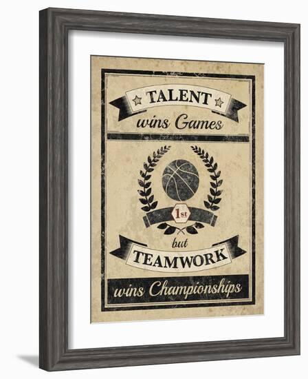 Athletic Wisdom - Team-The Vintage Collection-Framed Giclee Print