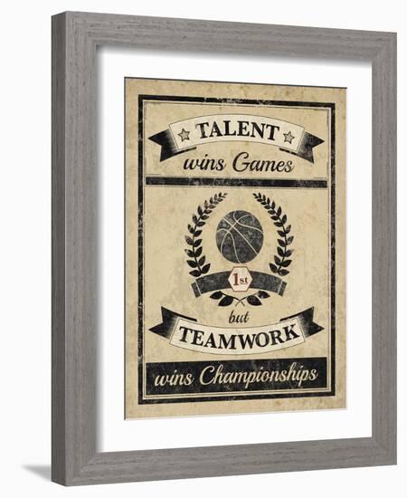 Athletic Wisdom - Team-The Vintage Collection-Framed Giclee Print
