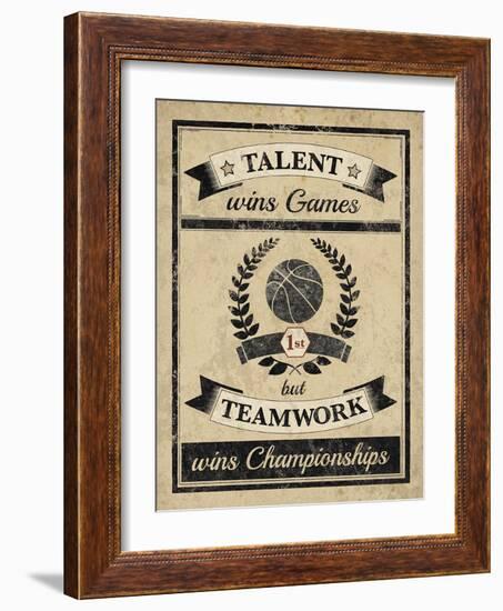 Athletic Wisdom - Team-The Vintage Collection-Framed Giclee Print