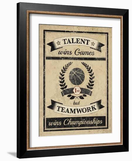 Athletic Wisdom - Team-The Vintage Collection-Framed Giclee Print