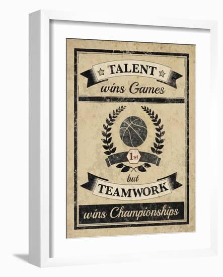 Athletic Wisdom - Team-The Vintage Collection-Framed Giclee Print