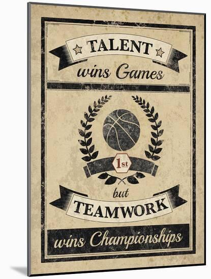 Athletic Wisdom - Team-The Vintage Collection-Mounted Giclee Print