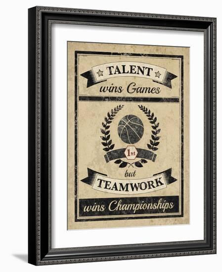 Athletic Wisdom - Team-The Vintage Collection-Framed Giclee Print