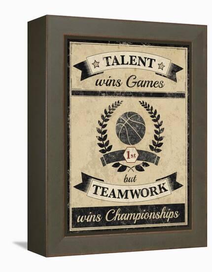 Athletic Wisdom - Team-The Vintage Collection-Framed Stretched Canvas