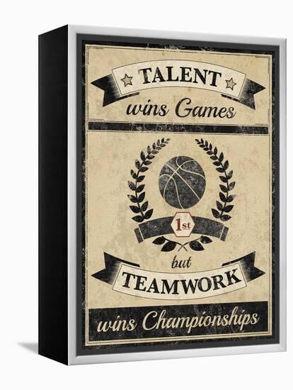 Athletic Wisdom - Team-The Vintage Collection-Framed Stretched Canvas