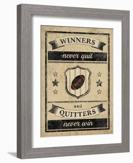 Athletic Wisdom - Win-The Vintage Collection-Framed Giclee Print