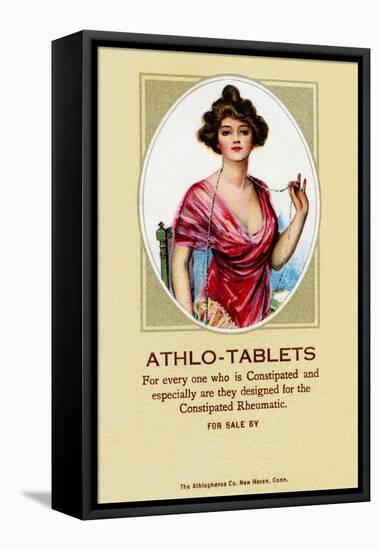 Athlo - Ointment for Croup, Cold or Sore Throat-null-Framed Stretched Canvas